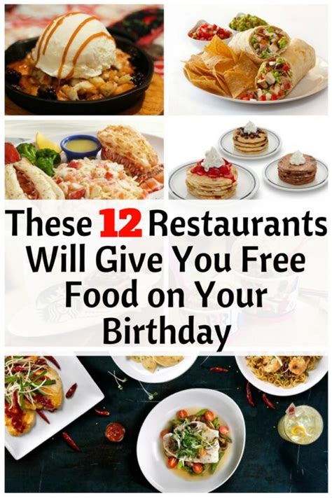 8 restaurants that will let you eat for free on your birthday.